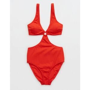 Aerie Red One Piece Swimsuit